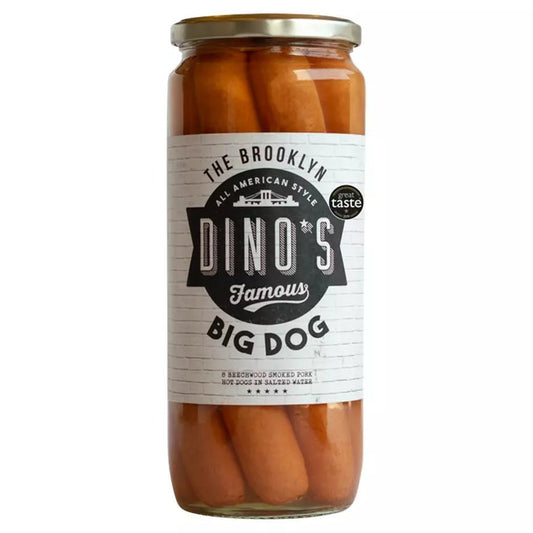 🌭 Dino’s Famous Big Dogs 1030g – American-Style Hot Dogs, Jumbo UK Import
