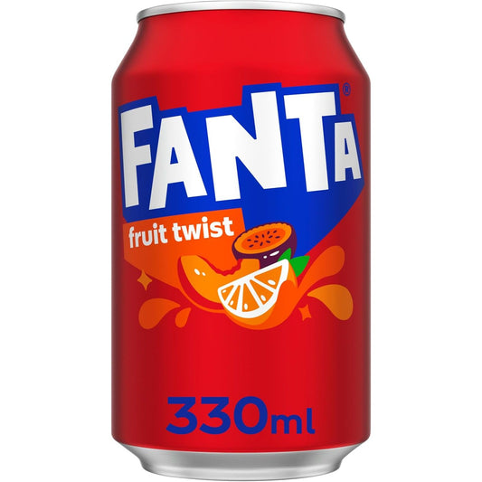 🍹 Fanta Fruit Twist 330ml – Refreshing British Soft Drink