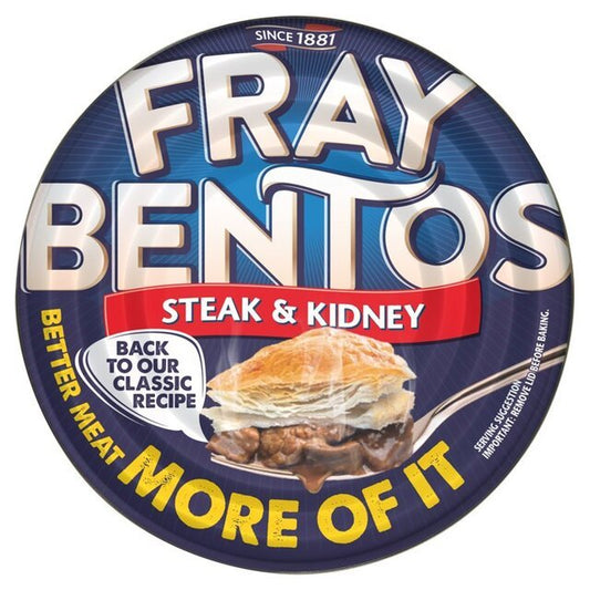 Fray Bentos Steak & Kidney Pie 425g – British Tinned Pie, Buy British PH