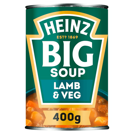 Heinz Big Soup Lamb & Vegetable 400g – British Chunky Tinned Soup, Buy British PH