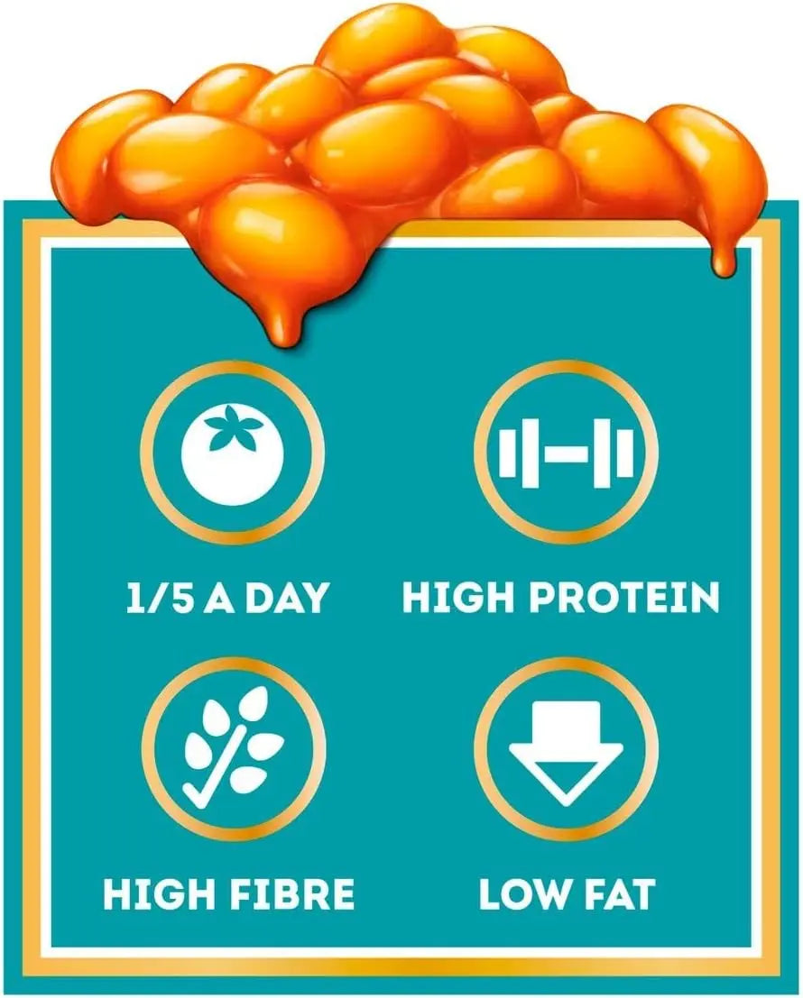 🫘 Heinz Baked Beans in a Rich Tomato Sauce 415g – The Classic British Favourite