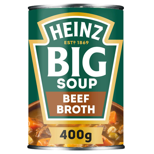 Heinz Big Soup Beef Broth 400g – Chunky British Soup, Buy British PH