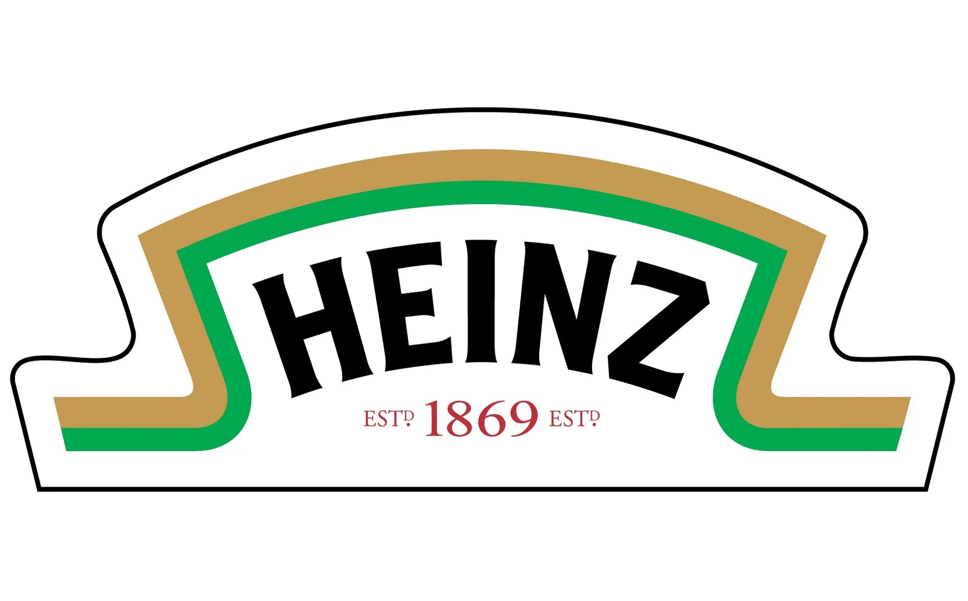 Heinz logo with green and gold border on a white background