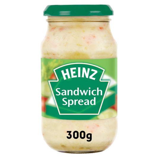 Jar of Heinz Sandwich Spread on a white background