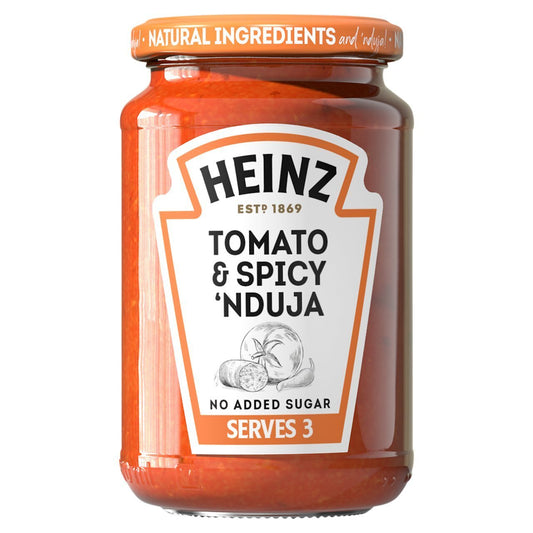 🍝 Heinz Tomato & Spicy 'Nduja Pasta Sauce 350g – Bold British-Italian Sauce