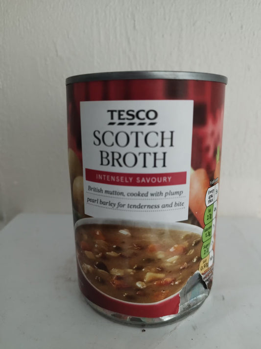 Tesco Scotch Broth Soup 400g dented tin UK-imported British soup Philippines