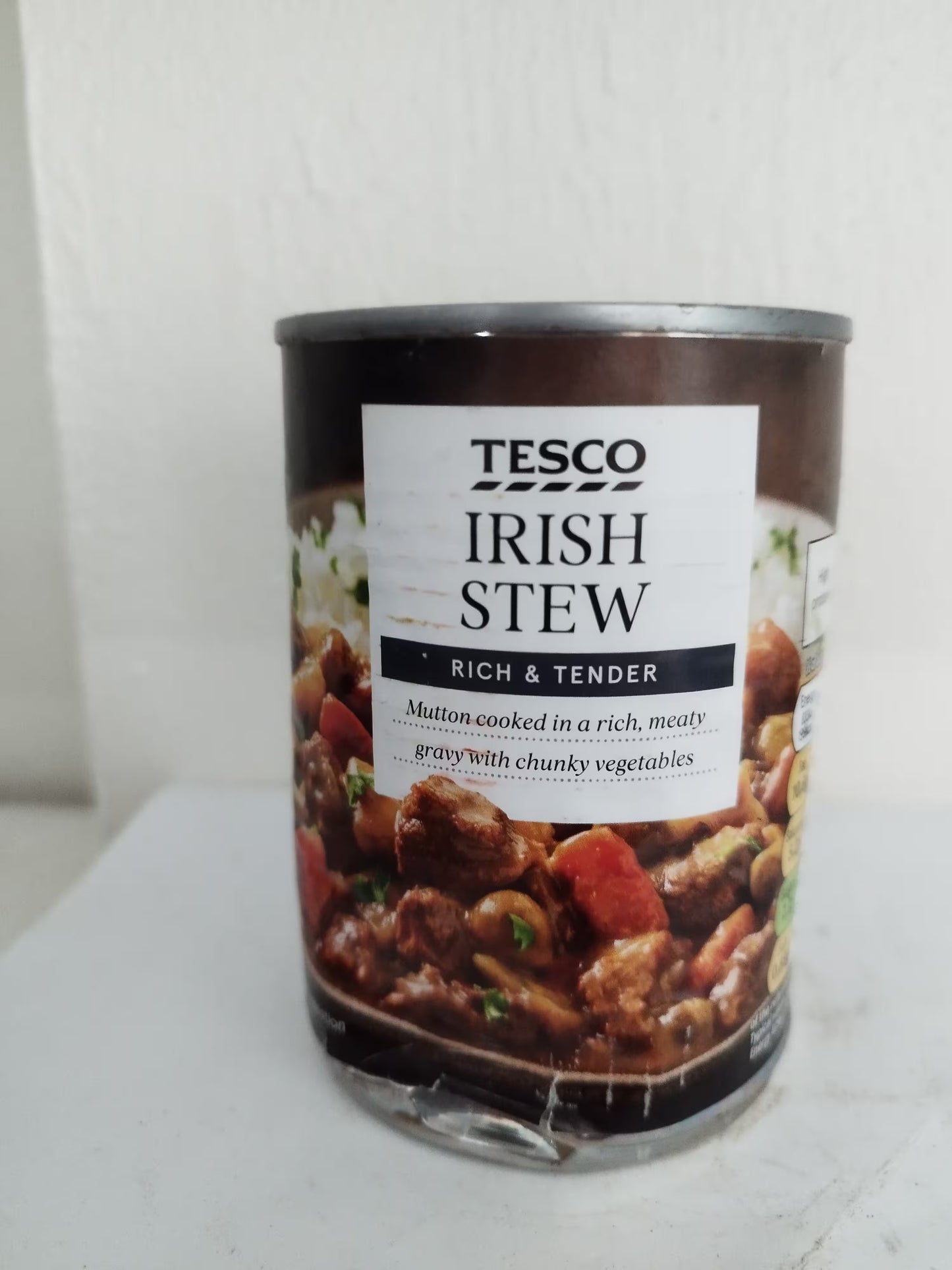 Tesco Irish Stew 392g dented tin UK-imported British stew Philippines
