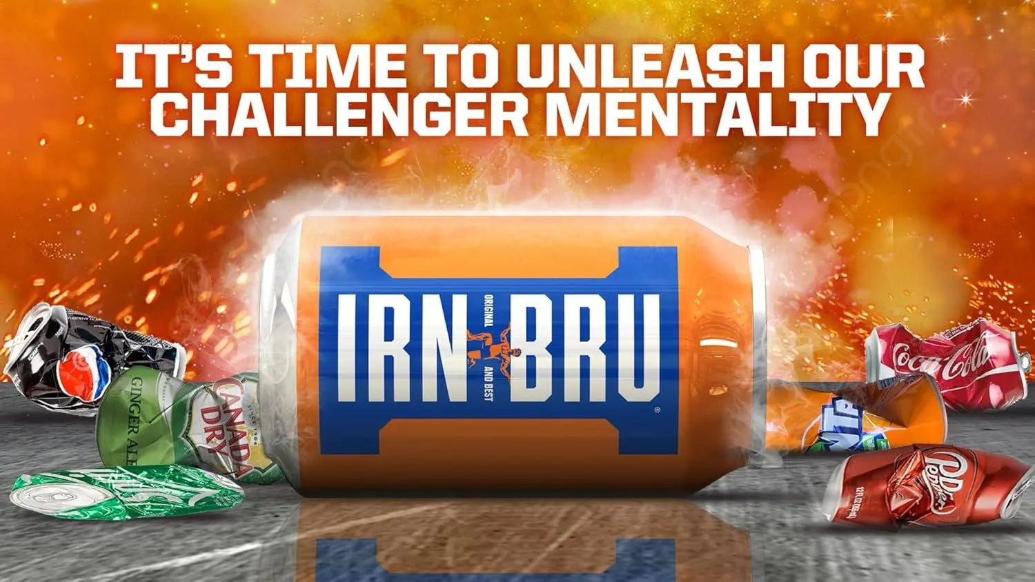 IRN-BRU Original Scottish Soft Drink promotional poster