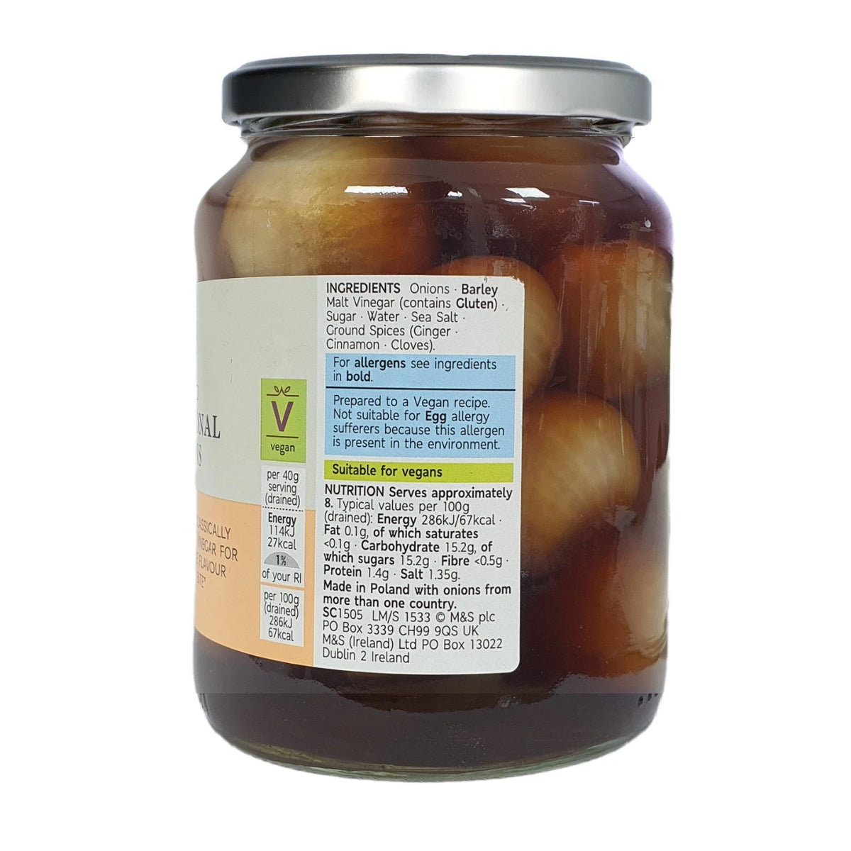 A glass jar of Barley Melt Vegan Cheese with a silver metal lid and a white product label showing ingredients and nutritional information, set against a plain white background.
