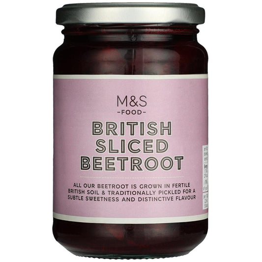 M&S Sliced Sweet Beetroot 340g – British Pickled Beet Jar, Buy British PH