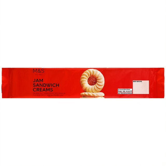 M&S Jam Sandwich Creams 150g – British Filled Biscuits, Buy British PH