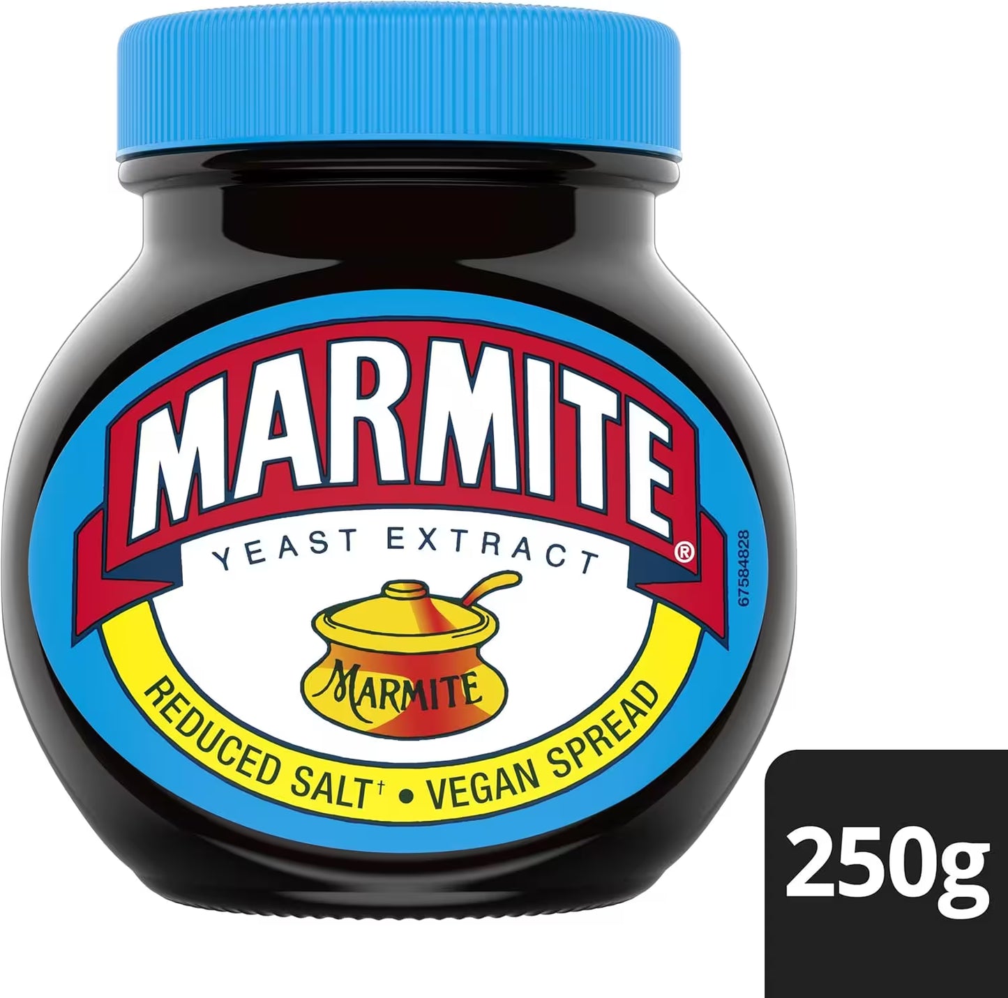 🟡 Marmite Reduced Salt Yeast Extract 250g – Classic British Savoury Spread with Less Salt