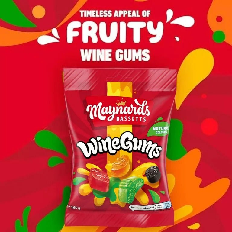 Maynards Bassetts Wine Gums 165g – British Chewy Sweets, Buy British PH