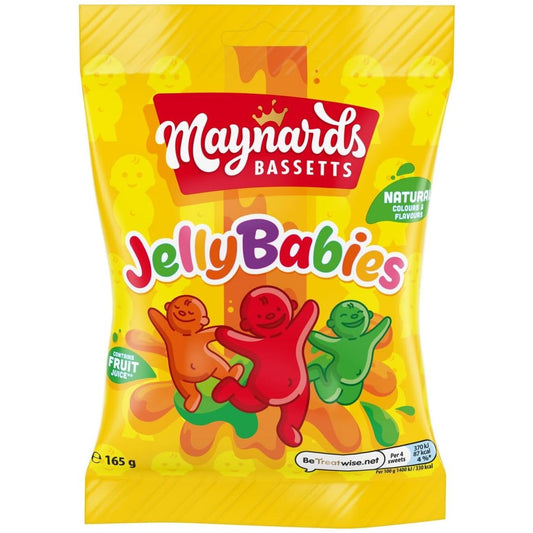 🍬 Maynards Bassetts Jelly Babies 165g – Classic British Sweets