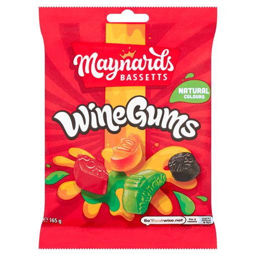 Maynards Bassetts Wine Gums 165g – British Chewy Sweets, Buy British PH