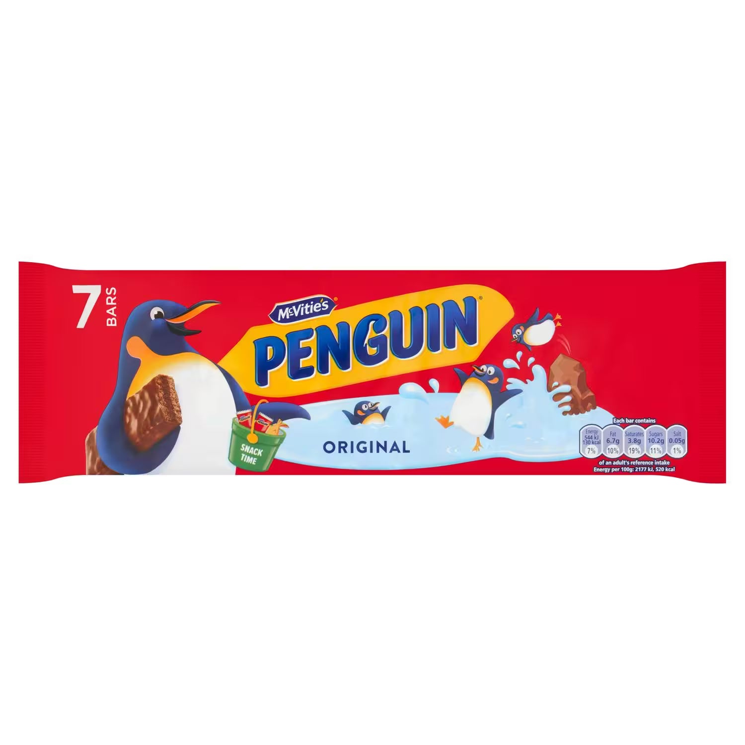 Myer's Penguin chocolate bars packaging on a white background