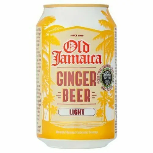 Can of Old Jamaica Ginger Beer Light with yellow and white design now at Buy British PH.