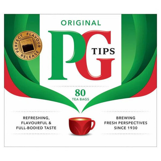 PG Tips Original 80 Teabags – British Black Tea, Buy British PH