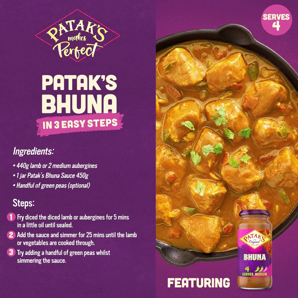 🌶️ Patak’s Bhuna Sauce 450g – Spicy British-Indian Curry Sauce