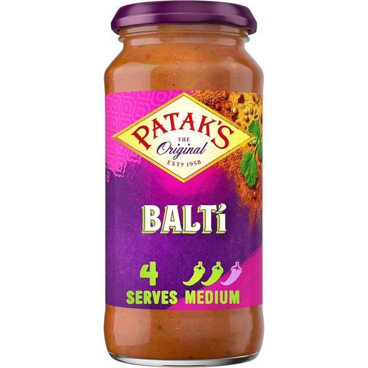 🍛 Patak’s Medium Balti Cooking Sauce 450g – Rich British Curry