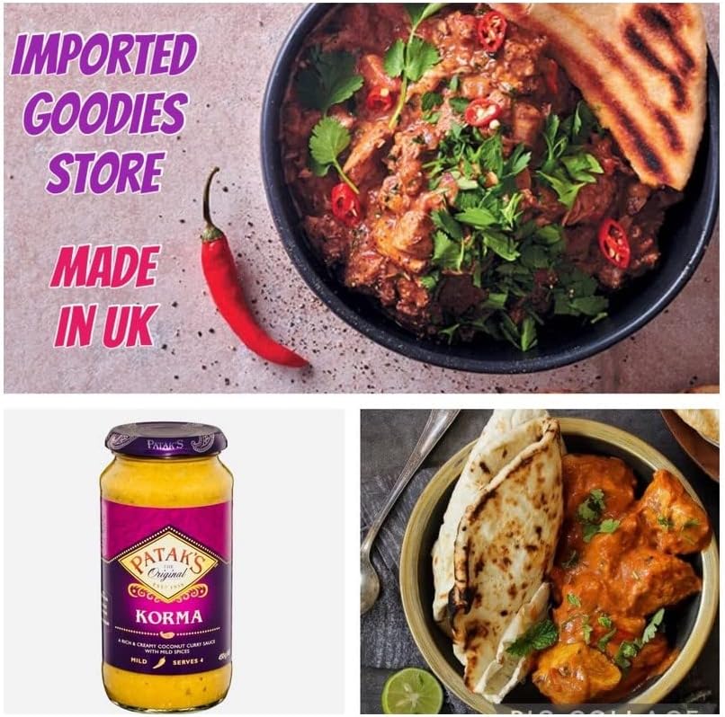 Patak’s Mild Korma Sauce 450g – British Curry Sauce Jar, Buy British PH