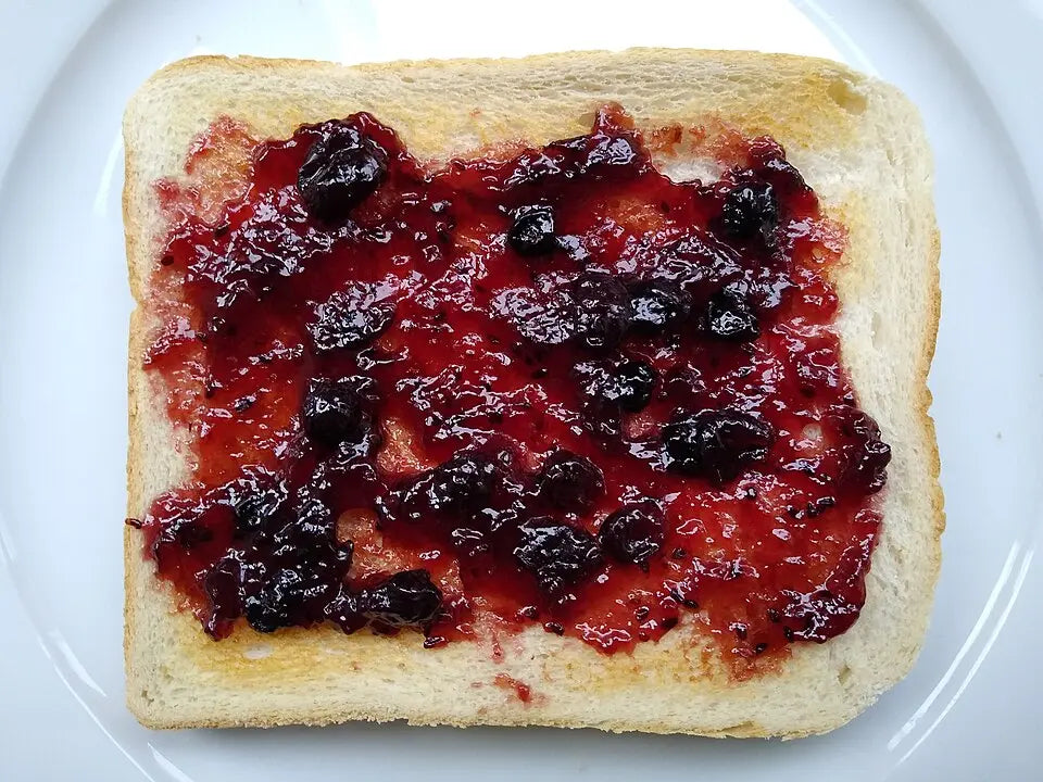 Blackcurrant Jam on Bread