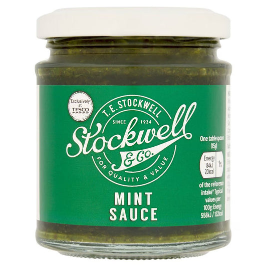 Tesco Stockwell & Co Mint Sauce 175g – British Condiment, Buy British PH