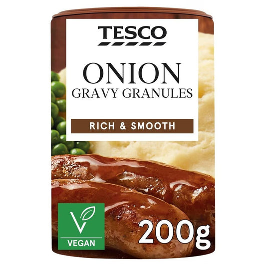 Tesco Onion Gravy Granules 200g – Rich Flavoured Instant Gravy from the UK