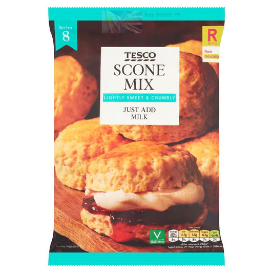 Tesco Scone Mix 320g – British Easy Bake Scone Mix, Buy British PH
