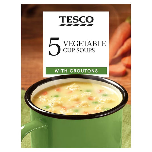 Tesco Vegetable & Croutons Soup in a Mug – Instant British Soup Sachets, Buy British PH