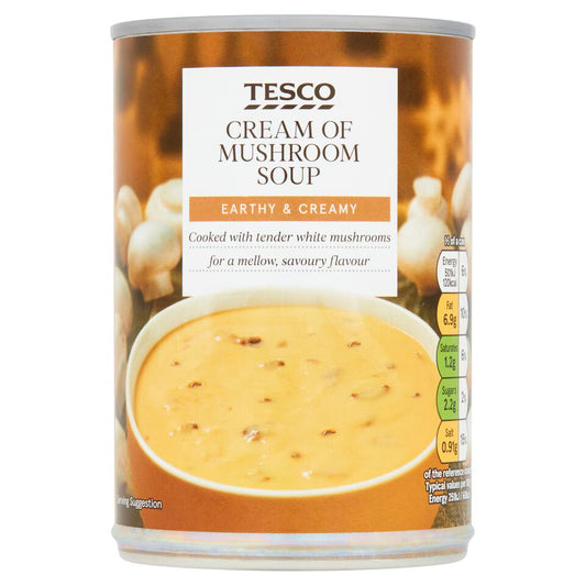 🍄 Tesco Cream of Mushroom Soup 400g – Earthy, Creamy, Properly British