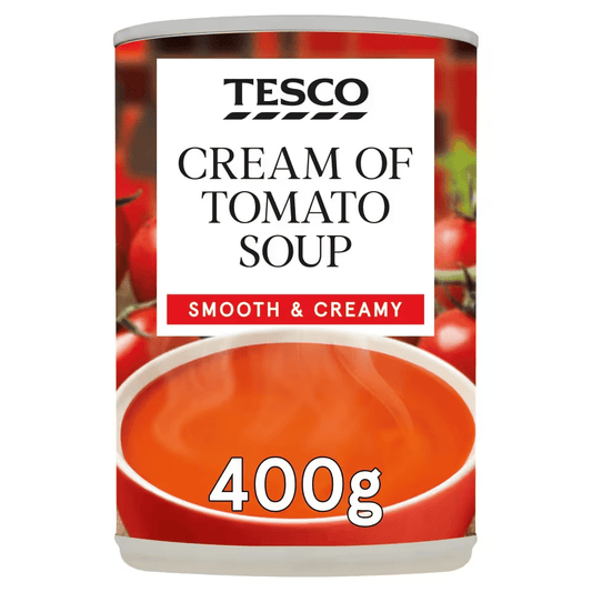 Tesco Cream of Tomato Soup 400g – British Tinned Soup, Buy British PH