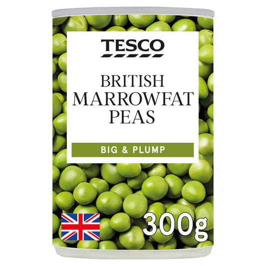 🥣 Tesco Marrow Fat Peas 300g – Plump, Classic British Peas