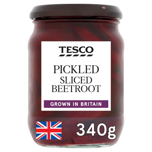 🥒 Tesco Pickled Sliced Beetroot 340g – British Pickle Classic