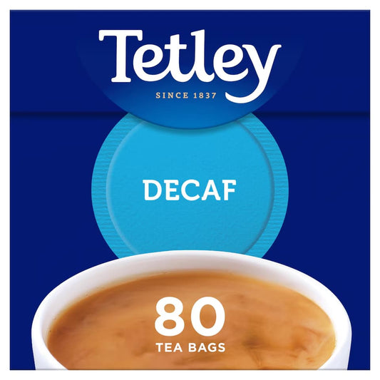 🍵 Tetley Decaf Tea Bags 80 – Smooth British Decaffeinated Tea