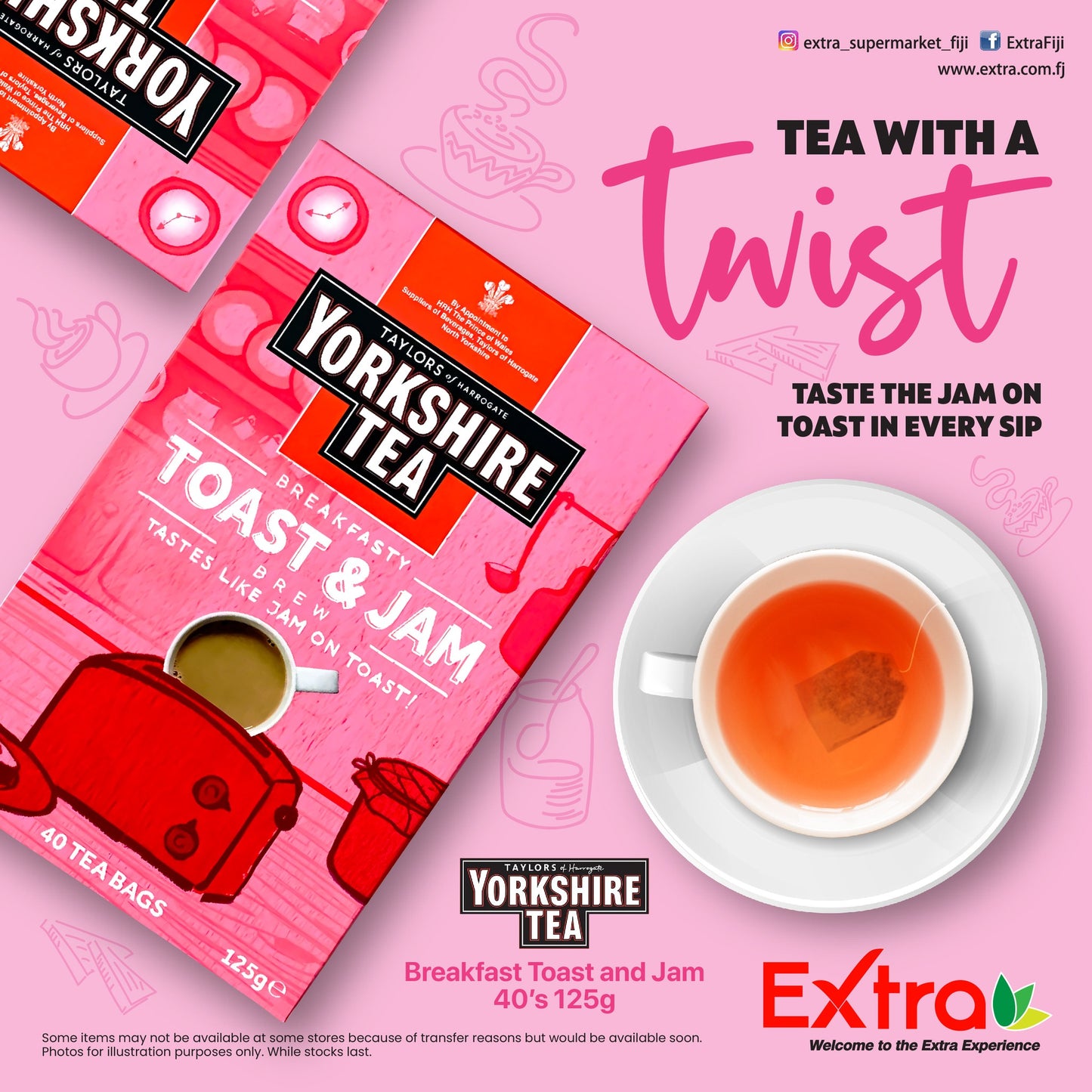 🍵 Yorkshire Tea Toast & Jam Tea Bags 40s 125g – British Breakfast Favourite