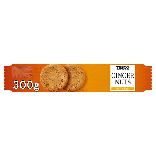 Tesco Ginger Nuts 300g – British Spicy Biscuits Pack, Buy British PH