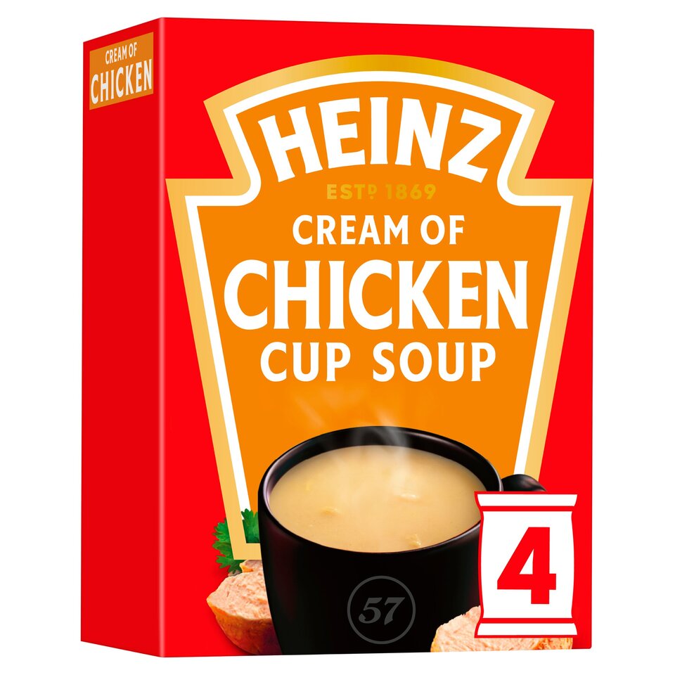 🍗 Heinz Cream of Chicken Cup Soup 4 Sachets – 15% OFF EXP 01 Feb '26
