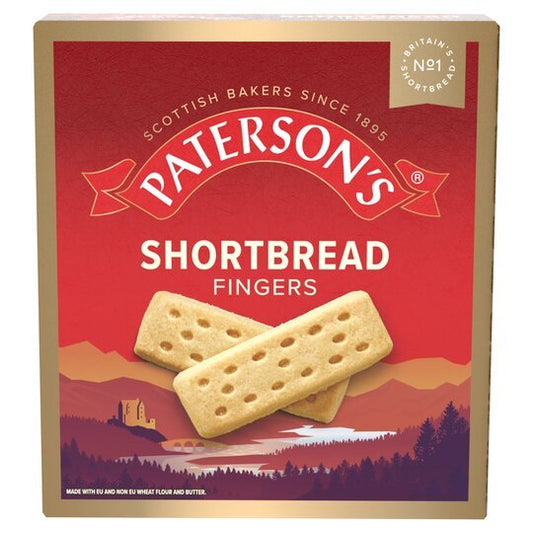 Paterson’s Shortbread Fingers 300g – Traditional Scottish Biscuits, Buy British PH