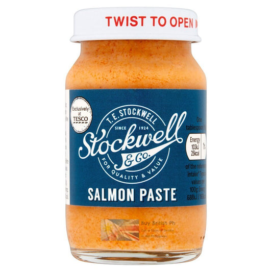 Tesco Stockwell & Co Salmon Paste 75g – British Fish Spread Jar, Buy British PH