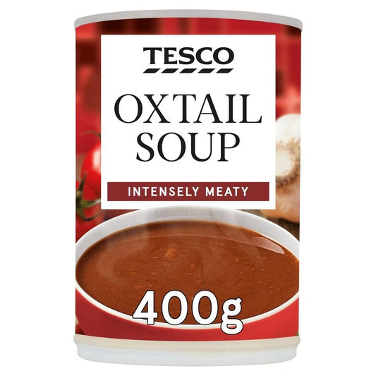 Tesco Oxtail Soup 400g – British Tinned Meat Soup, Buy British PH